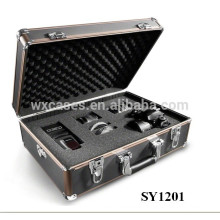 strong aluminum photography case with custom foam insert